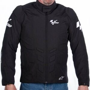 RARE Alpinestars MotoGP Estoril‎ Black Motorcycle Textile Jacket Medium Racing